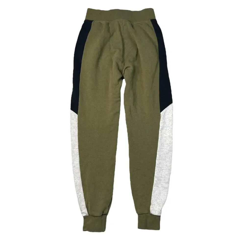 Nike Air BB Pull-On Jogger Pants Olive Black White Heathered Womens XS